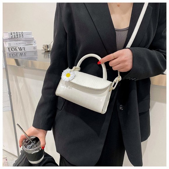 Crocodile pattern small bag new simple single shoulder bag - Picture 3 of 12